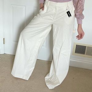 NWT EXPRESS white wide leg pant